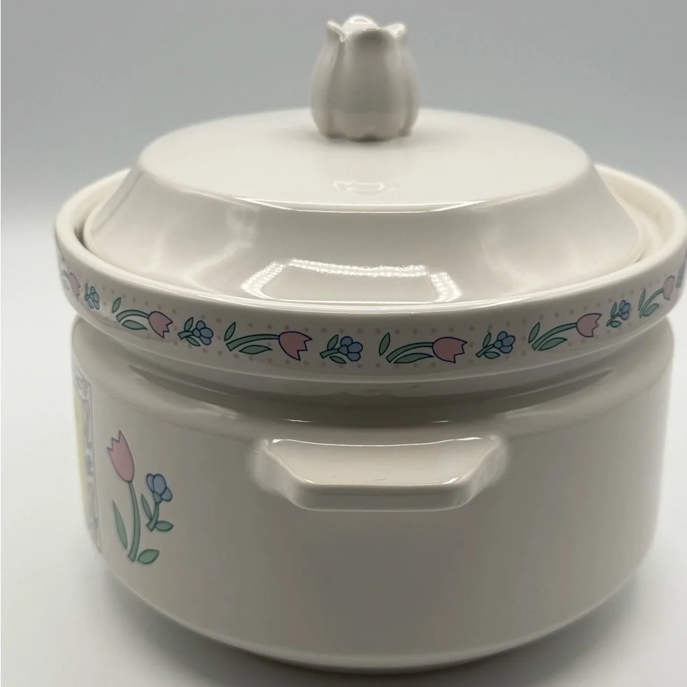 Vintage Pfaltzgraff Folk Art Covered Casserole Dish w/ Lid – Country Farmhouse